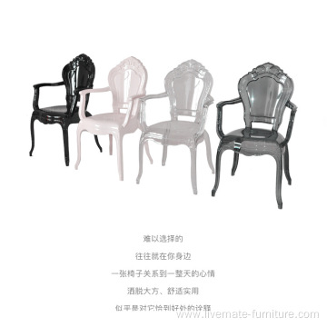 Furniture Resin Crystal Amber Clear Bella Princess Chairs